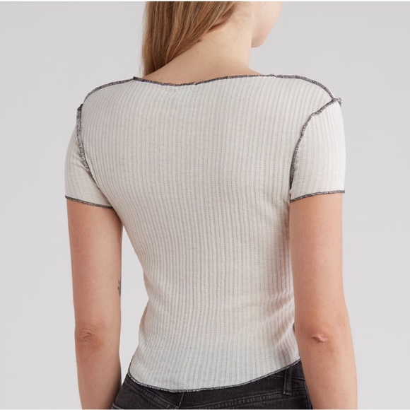 Urban Outfitters BDG cutout top white and black
size small - Picture 2 of 4